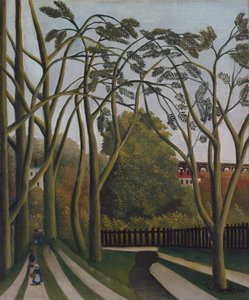 Bredden af ​​Bièvre nær Bicêtre, ca. 1908-09. af Henri Rousseau