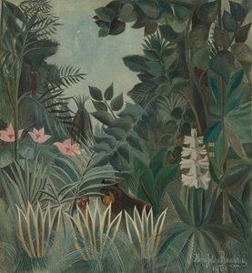 Ækvatorialjunglen, 1909. af Henri Rousseau