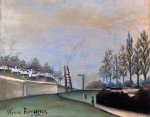 Udsigt over Vanves, 1909. af Henri Rousseau