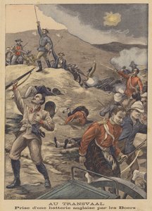 Tilfangetagelse af et britisk kanonbatteri af boerne i Sydafrika af Henri Rudaux