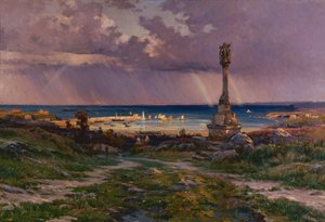 Efter stormen i Portrieux af Henri Saintin