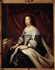 Portræt af dronningen af Frankrig Anne af Østrig (1601-1666) Maleri af Henri Testelin (1616-1695) 1600-tallets privatsamling