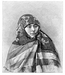 En kvinde fra Brussa, Tyrkiet, 1895.