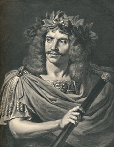 Molière som Julius Cæsar i Pompées tragedie, 1886 af Henri Thiriat