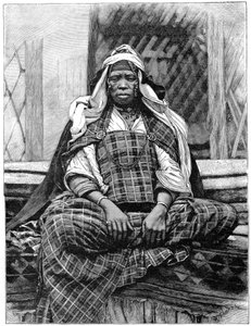 Kvinde, Biskra, Algeriet, c1890
