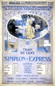 Luksustoget Simplon Express af Henri Toussaint