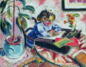 Lille skolepige af Henri Victor Gabriel Le Fauconnier