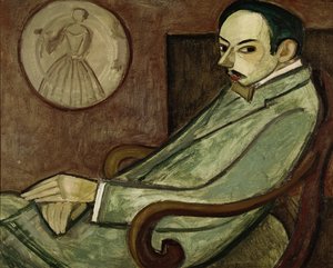 Portræt af Pierre-Jean Jouve (1887-1976) 1909 (olie på lærred)