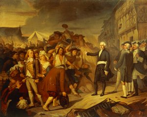 Borgmester Kervegan i Nantes standsede et oprør af bønder ved betalingsbommen i 1790