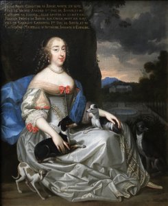 Fransk:  Louise Marie-Christine, princesse de Savoie () Portræt af Anne Marie Louise d