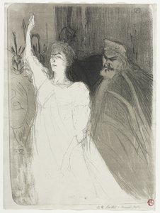 En fyrstelig idyl, Clara Ward af Henri de Toulouse-Lautrec
