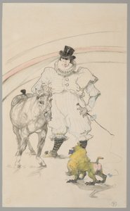 I cirkus: Dresseret pony og bavian