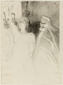 Bartet og Mounet-Sully, i Antigone