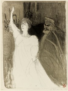 Bartet og Mounet-Sully, i Antigone