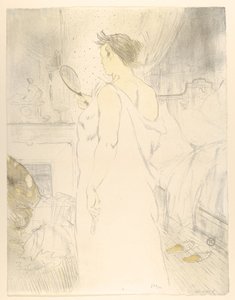 At se i et spejl, fra "Elles" af Henri de Toulouse-Lautrec