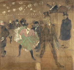 Skilt til hut de la Goulue, på Foire du Trône i Paris af Henri de Toulouse-Lautrec