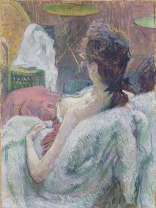 Modellen hviler af Henri de Toulouse Lautrec