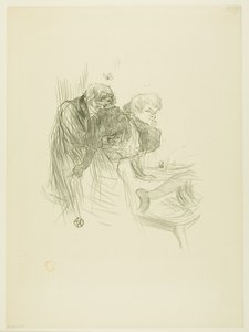 De polske jøders bøn, fra Au Pied du Sinaï af Henri de Toulouse-Lautrec
