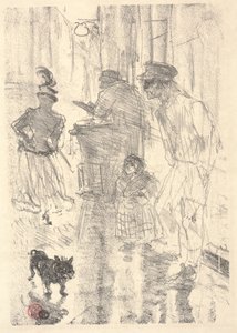 Ansigt (litografi) af Henri de Toulouse Lautrec