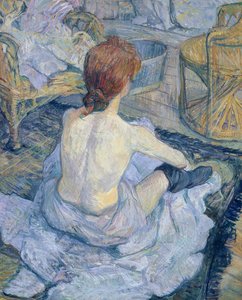 Kvinde ved sit toilet af Henri de Toulouse Lautrec