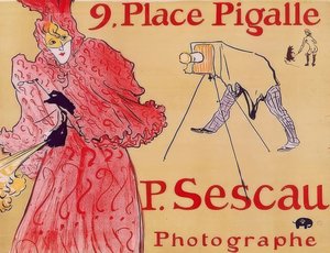 9. Place Pigalle - P. Sescau, Fotograf af Henri de Toulouse Lautrec