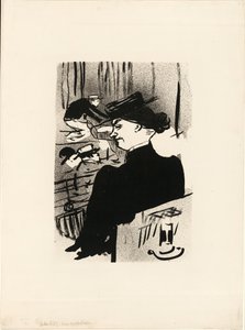 En tilskuer, fra Le Café-Concert af Henri de Toulouse Lautrec