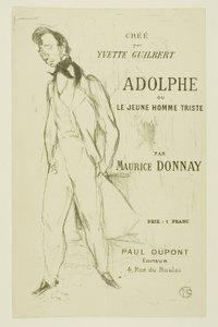 Adolphe - Den triste unge mand af Henri de Toulouse Lautrec