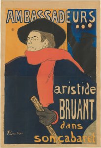 Ambassadører: Aristide Bruant af Henri de Toulouse Lautrec