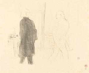 Antoine og Gémier i "A Bankruptcy" af Henri de Toulouse Lautrec