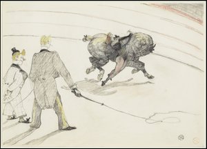 At the Circus: Acrobats, 1899 af Henri de Toulouse Lautrec