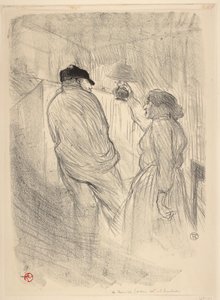 På Det Frie Teater, Antoine i The Worry af Henri de Toulouse Lautrec