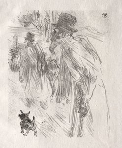 Ved foden af ​​Sinai: De polske jøder, Carlsbad, 1898. af Henri de Toulouse Lautrec