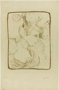Buste af Mademoiselle Marcelle Lender af Henri de Toulouse-Lautrec