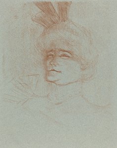 Bust of Mlle. Marcelle Lender, Turned Three Quarters Mlle. Marcelle Lender en buste..., 1898. af Henri de Toulouse Lautrec