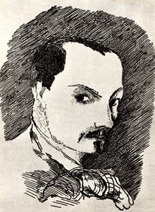 Charles Baudelaire 1821-1867 af Henri de Toulouse Lautrec