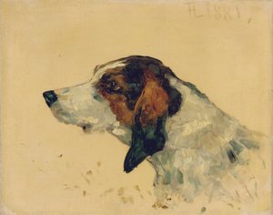 Jagthund, 1881 af Henri de Toulouse Lautrec