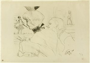 Par til café-koncert af Henri de Toulouse Lautrec