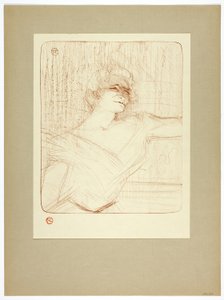 I limen plade to fra Yvette Guilbert af Henri de Toulouse Lautrec