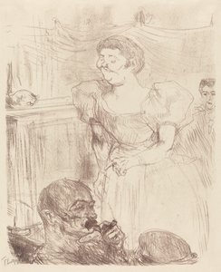 Di Ti Fellow - Englændere ved Cafe-Koncerten (Di Ti Fellow - Anglaise au Café-Concert) af Henri de Toulouse Lautrec