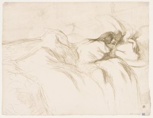 Elles: Kvinde sover af Henri de Toulouse-Lautrec