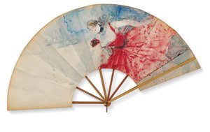 Fan, ca. 1892 af Henri de Toulouse Lautrec