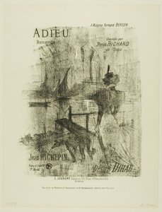 Farvel, fra Mélodies de Désiré Dihau af Henri de Toulouse-Lautrec