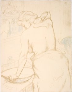 Kvinde vasker sig, toilettet af Henri de Toulouse-Lautrec