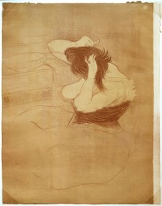 Femme qui se peigne von Henri de Toulouse Lautrec