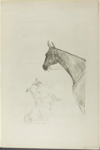 Hest og Collie af Henri de Toulouse Lautrec