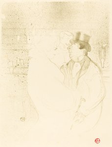 Ida Heath at the Bar (Ida Heath au bar) af Henri de Toulouse Lautrec