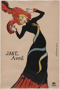 Jane Avril af Henri de Toulouse Lautrec
