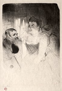 Judic in the Loge af Henri de Toulouse Lautrec