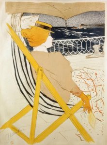 La Passagere du 54 ou Promenade en Yacht af Henri de Toulouse Lautrec