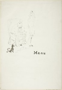 Den nøgne pige: Menu af Henri de Toulouse Lautrec